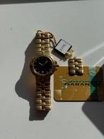 Jaques Richal 36mm 18kt gold plated horloge diamanten NIEUW, Sieraden, Tassen en Uiterlijk, Horloges | Heren, Overige merken, Polshorloge