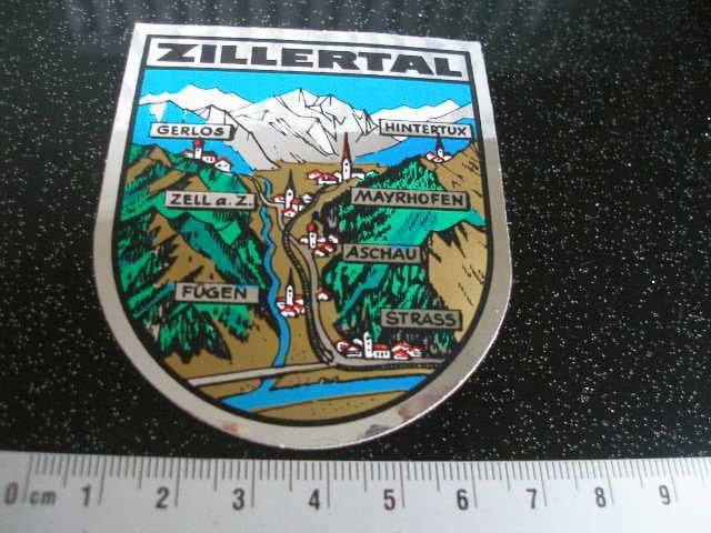 folie sticker zillertal gerlos zell a.z. fugen hintertux, Verzenden, Zo goed als nieuw, Overige typen