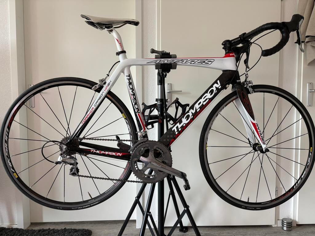 Thompson Antares 56cm dura ace, Carbon, Zo goed als nieuw, Meer dan 20 versnellingen, 53 tot 57 cm
