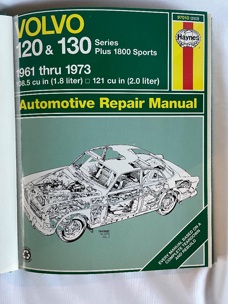 Haynes werkplaatshandboek – Volvo 120 & 130. Hardcover, Ophalen of Verzenden