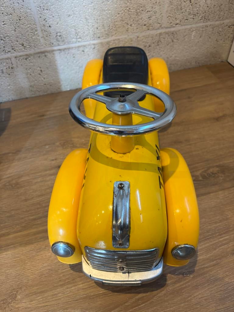 Gele Taxi Loopauto voor Kinderen - Vintage Stijl, Ophalen, Gebruikt