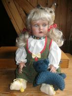 pop Unica Belgium Tiroler jurk flets blauwe knipperogen, Ophalen of Verzenden