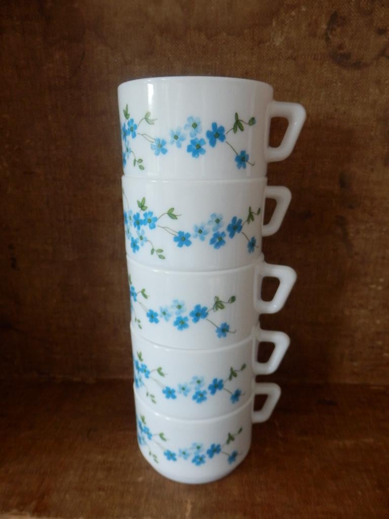 kopjes van Arcopal Veronica (5+1), Gebruikt, Ophalen of Verzenden, Glas, Overige stijlen