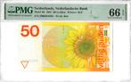 50 Gulden 1982 Nederland Zonnebloem (Pick# 96) PMG 66 EPQ, Ophalen, 50 gulden, Los biljet