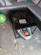 Stalen tafeltje voor overkapping, Huis en Inrichting, Tafels | Salontafels, Ophalen, Gebruikt, 50 tot 100 cm, Metaal