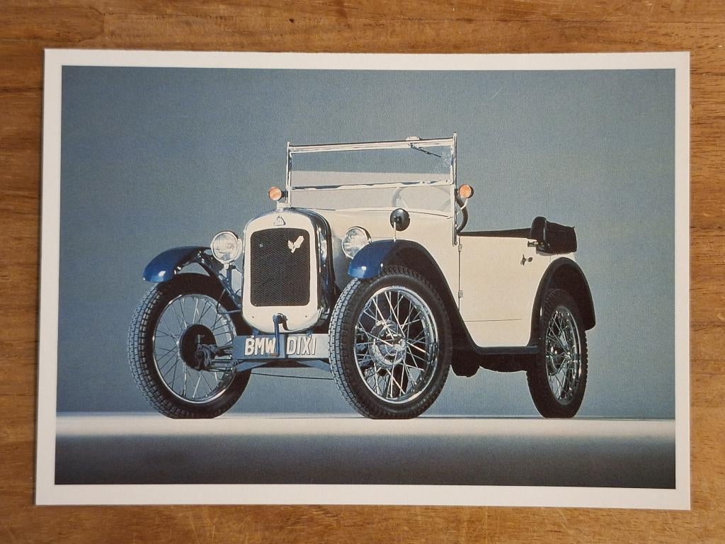 fotokaart BMW Dixi 1928, Ophalen of Verzenden, 1920 tot 1940, Ongelopen, Voertuig