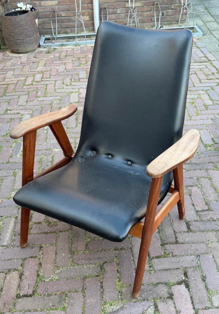 Louis van Teeffelen TLC fauteuil, Huis en Inrichting, Stoelen, Hout, Gebruikt, Zwart, Ophalen of Verzenden