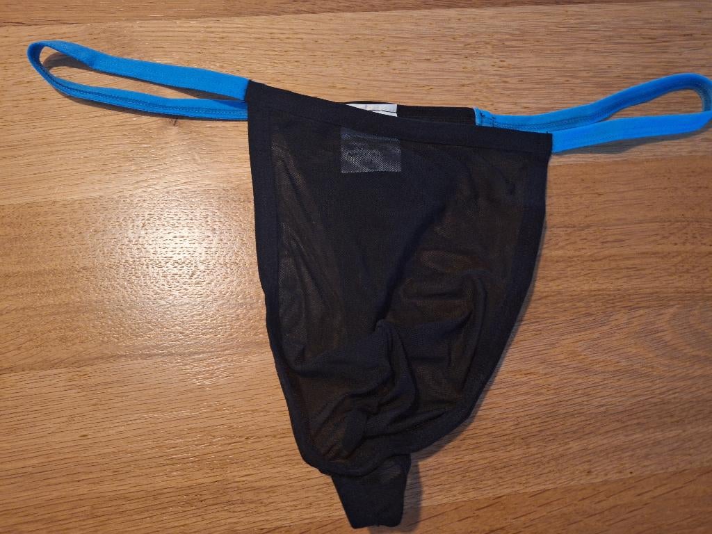 sexy herenstring maat xl, Verzenden, Zwart, Overige typen