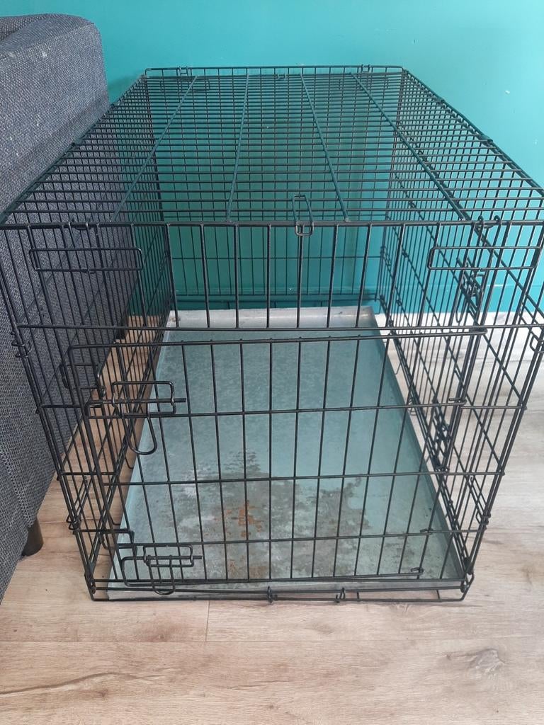 Bench, zwart, 90x60cm incl benchverkleiner, Ophalen, Zo goed als nieuw