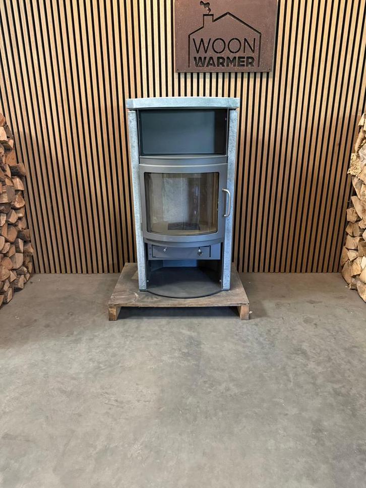 25189 Speksteenkachel Rais 7kw, Huis en Inrichting, Kachels, Gebruikt, Vrijstaand, Houtkachel, Hout, Ophalen