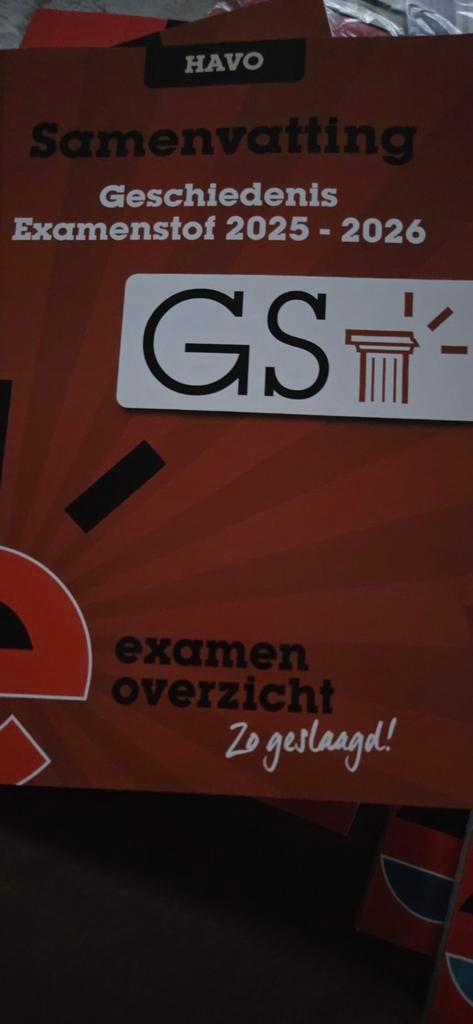 ExamenOverzicht - Samenvatting Examenstof Geschiedenis HAVO, Ophalen of Verzenden, Nederlands, Overige niveaus, ExamenOverzicht