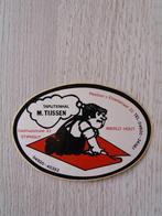 sticker Tapijtenhal M.TIJSSEN te Stiphout en Mierlo - Hout, Verzamelen, Ophalen of Verzenden, Zo goed als nieuw, Bedrijf of Vereniging