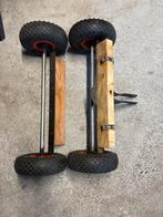 Onderstel handtrekkar / bolderkar - Wielmaat 260x85, Ophalen of Verzenden, Gebruikt