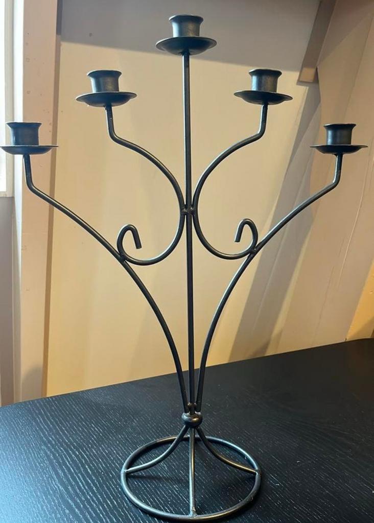 Kandelaar met 5 armen, Huis en Inrichting, Woonaccessoires | Kandelaars en Kaarsen, Gebruikt, 25 tot 50 cm, Ophalen of Verzenden