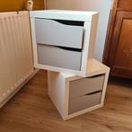 EKET Wit grijs  IKEA nachtkastjes met lades, Gebruikt, Minder dan 45 cm, Ophalen of Verzenden, Minder dan 55 cm
