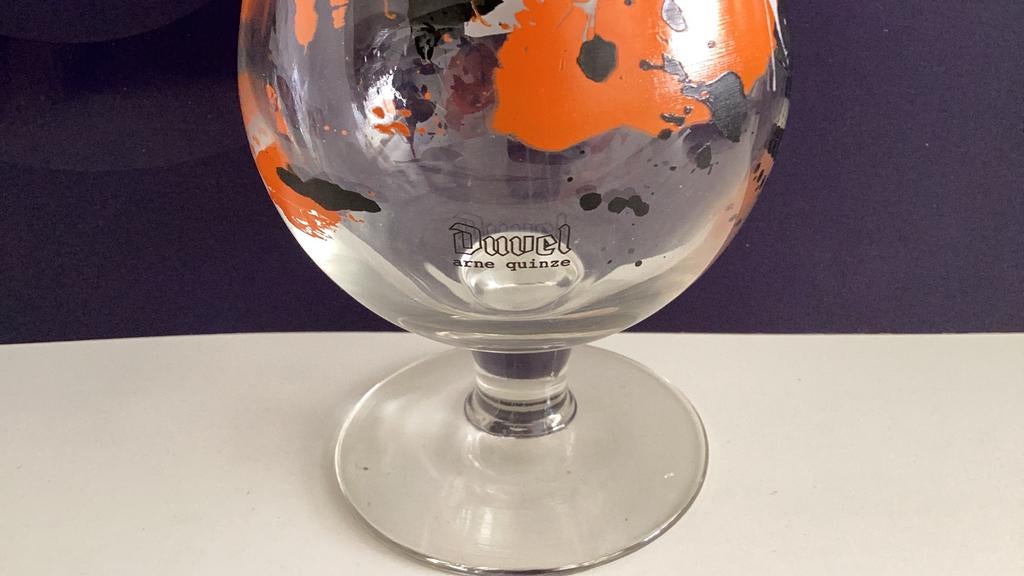 Duvel Collection Arne Quinze bierglas 2011, Verzamelen, Biermerken, Ophalen of Verzenden, Zo goed als nieuw, Glas of Glazen, Duvel