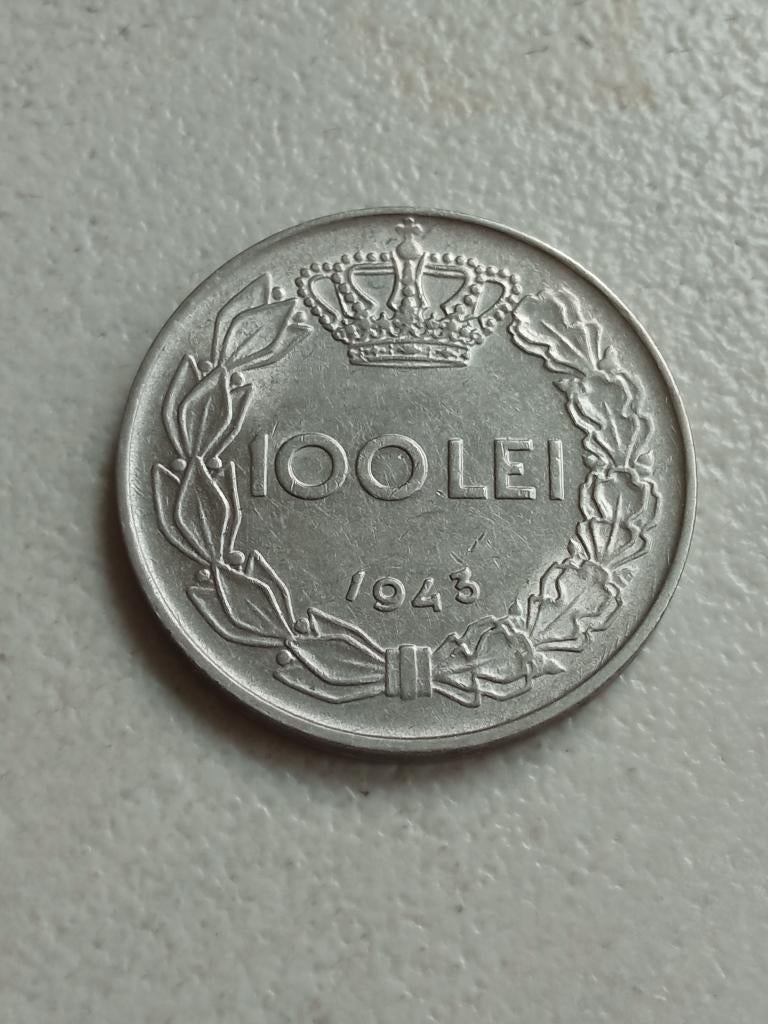 Roemenië 100 lei 1943., Ophalen of Verzenden, Overige landen, Losse munt