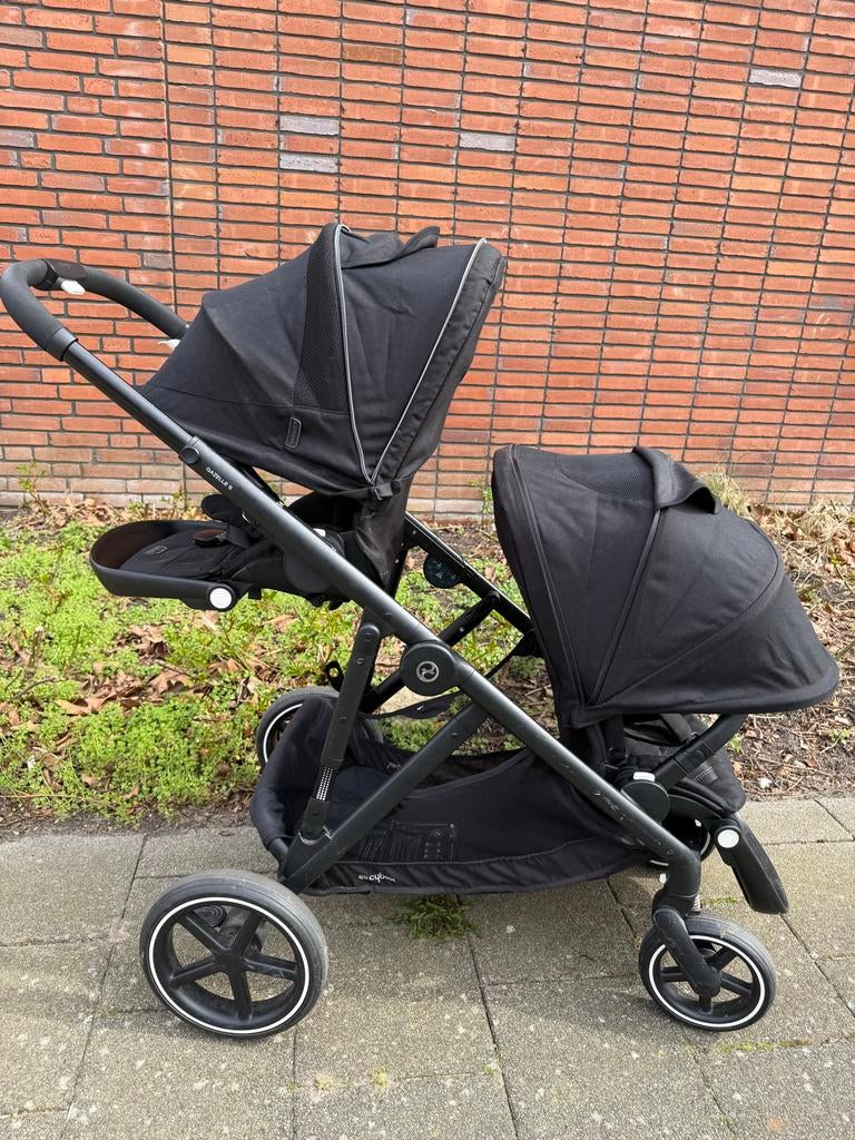Cybex Gazelle S met 2 stoeltjes en 1 reiswieg, Kinderen en Baby's, Kinderwagens en Combinaties, Overige merken, Gebruikt, Duowagen
