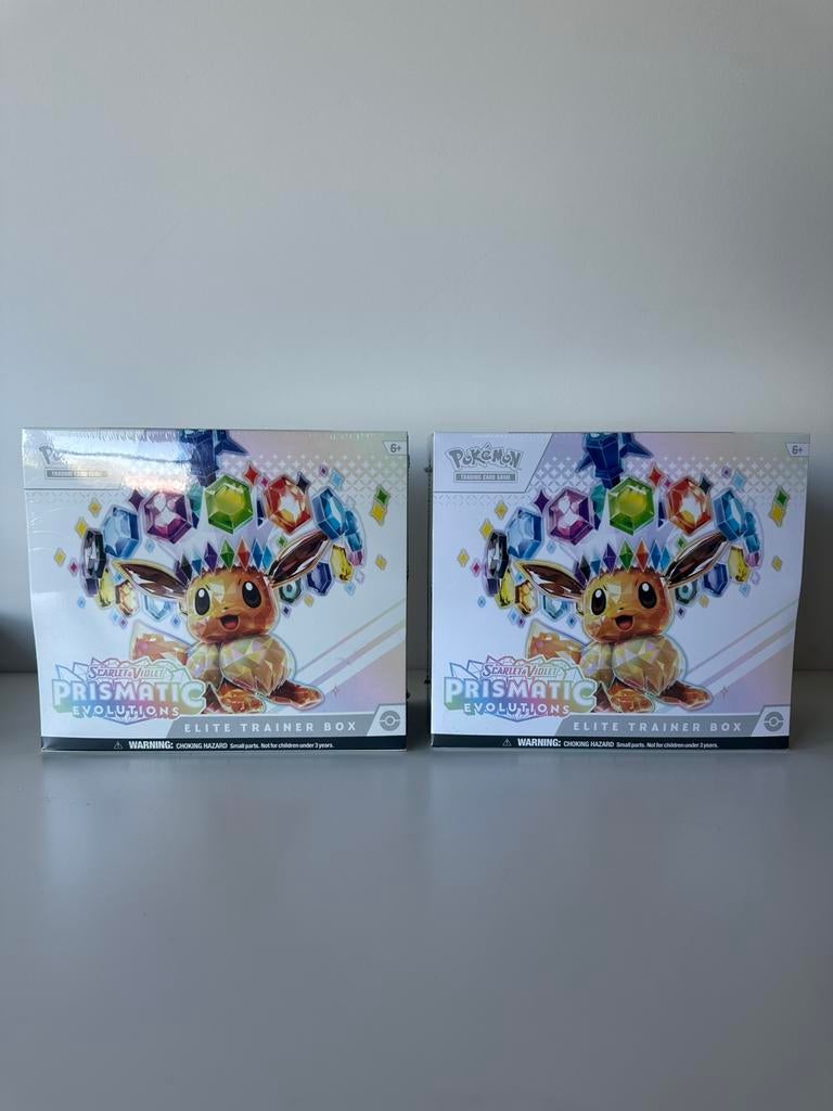 (2x) Pokémon Prismatic Evolutions Elite Trainer Box (ETB), Ophalen of Verzenden, Nieuw, Overige typen