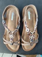 Nieuwe sandalen 37 met strasssteentjes(te klein gekocht), Ophalen of Verzenden, Nieuw, Zwart, Sandalen of Muiltjes