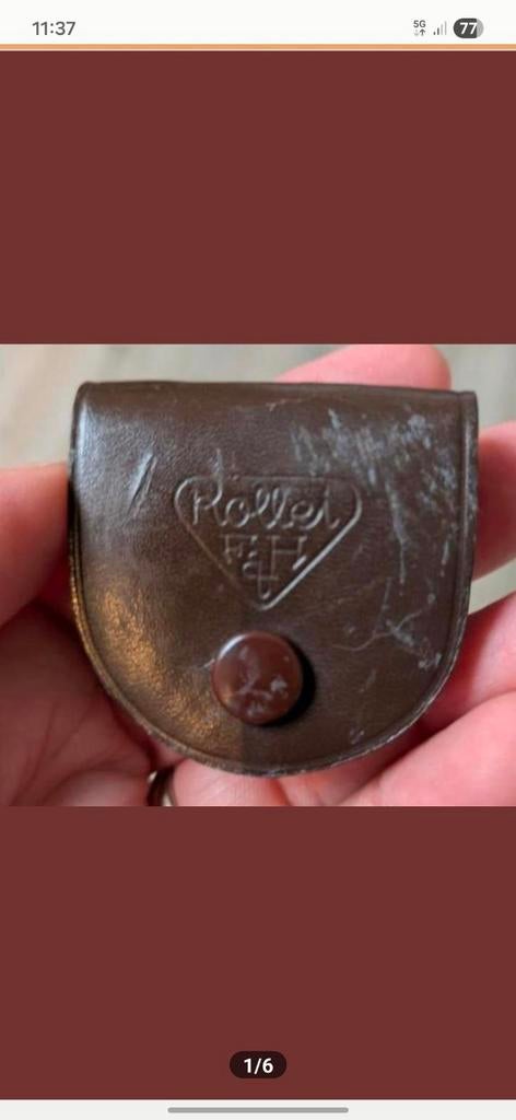 Rollei leren lens hoesje met Rollei UV-filter en zonnekap, Ophalen of Verzenden, Gebruikt, UV-filter, Overige merken