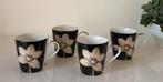 4 Pimpernel Portmeirion Ebony Orchid bekers, Huis en Inrichting, Keuken | Servies, Ophalen of Verzenden, Zo goed als nieuw, Overige stijlen
