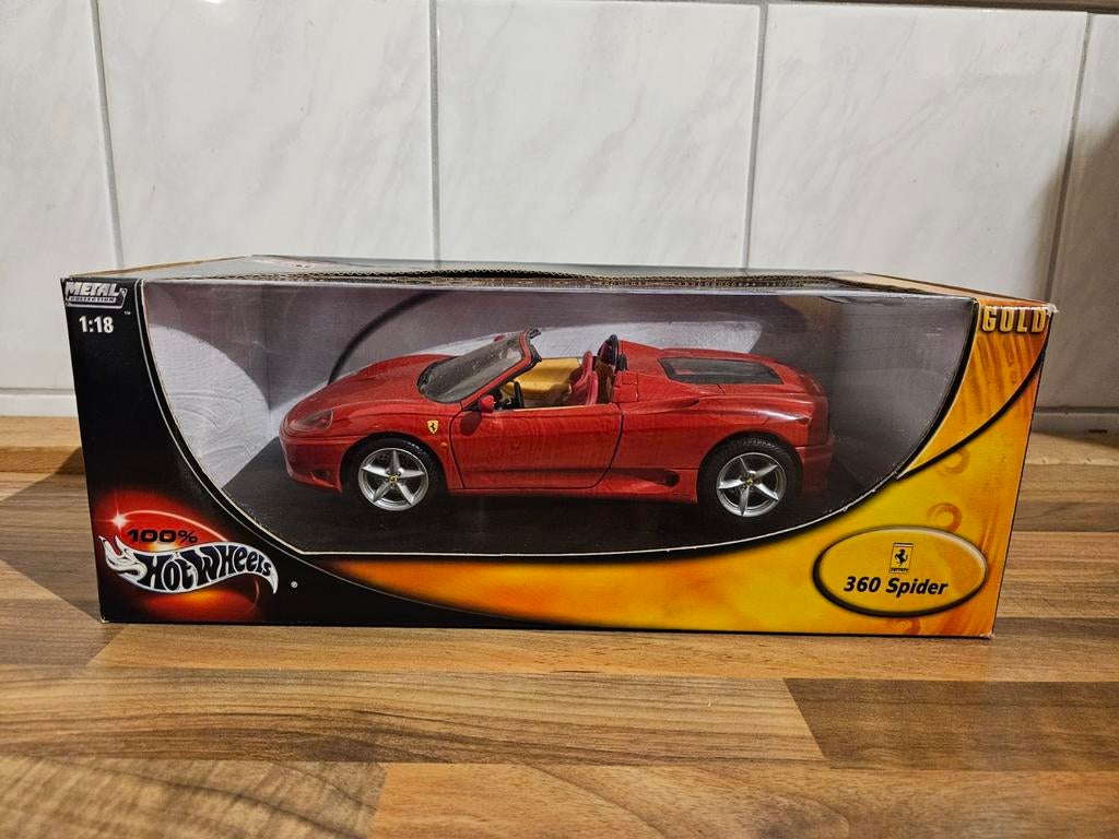 Hotwheels Hot Wheels Ferrari 360 Spider in originele verpakk, Ophalen of Verzenden, Zo goed als nieuw, Hot Wheels