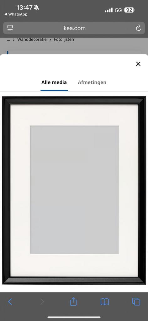 Ikea knoppang fotolijsten, Ophalen of Verzenden, Zo goed als nieuw, Hout, Minder dan 50 cm
