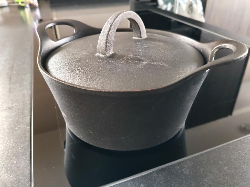 Gietijzeren pan Hackman, Huis en Inrichting, Keuken | Potten en Pannen, Ophalen, Zo goed als nieuw, Koekenpan of Braadpan, Gietijzer