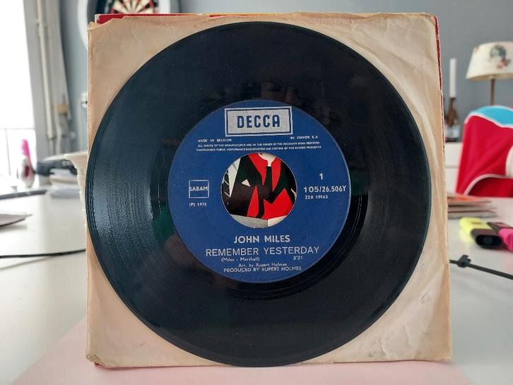 7" Single John Miles - Remember Yesterday / House On The Hil, Cd's en Dvd's, Vinyl Singles, Gebruikt, Single, Pop, 7 inch, Ophalen of Verzenden