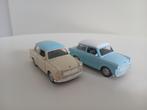 Leuke set van 2 Trabant 601 modellen van Welly, Overige merken, Gebruikt, Auto, Groter dan 1:32