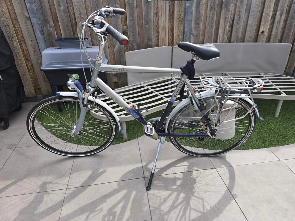 Gazelle Medeo Hybride Herenfiets, Fietsen en Brommers, Fietsen | Dames | Damesfietsen, Gebruikt, Gazelle, Versnellingen, 50 tot 53 cm