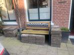 Gratis tegels plus krat bier, Gebruikt, Hout, Terrastegels, 5 tot 10 m²