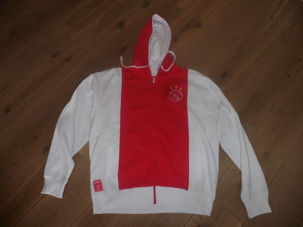 Ajax vest rood wit met capuchon maat 2XL, Sport en Fitness, Voetbal, Groter dan maat XL, Ophalen of Verzenden, Nieuw, Shirt