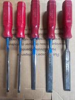 Nooitgedacht Beitels Set - 2x 6, 1x 10, 16, 18 mm, Doe-het-zelf en Verbouw, Gereedschap | Handgereedschap, Ophalen of Verzenden