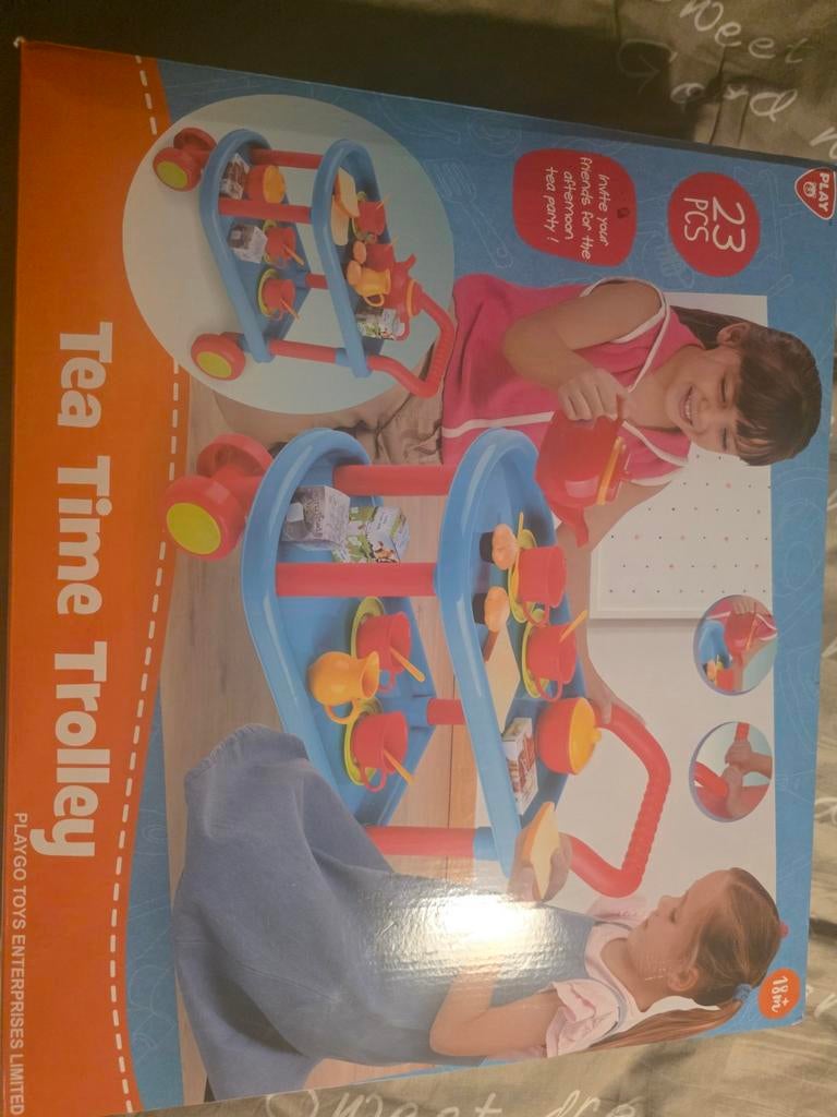 Nieuwe Tea Time Trolley Speelset - 23-delig, Ophalen of Verzenden, Nieuw, Jongen of Meisje