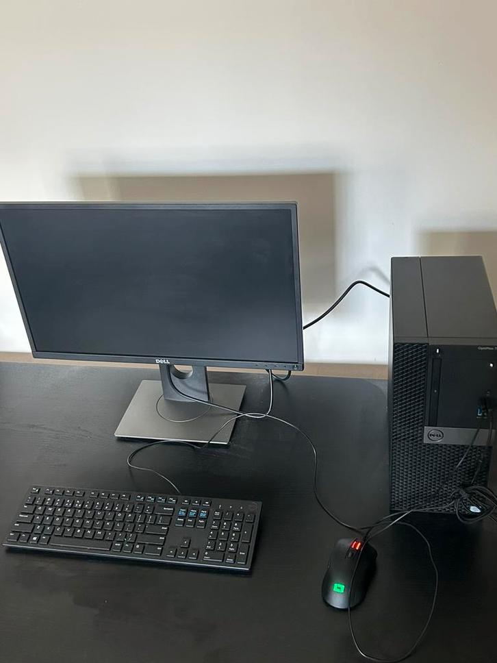 Complete PC Setup – Monitor + Desktop + Toetsenbord & Muis, Computers en Software, Monitoren, Zo goed als nieuw, 60 Hz of minder