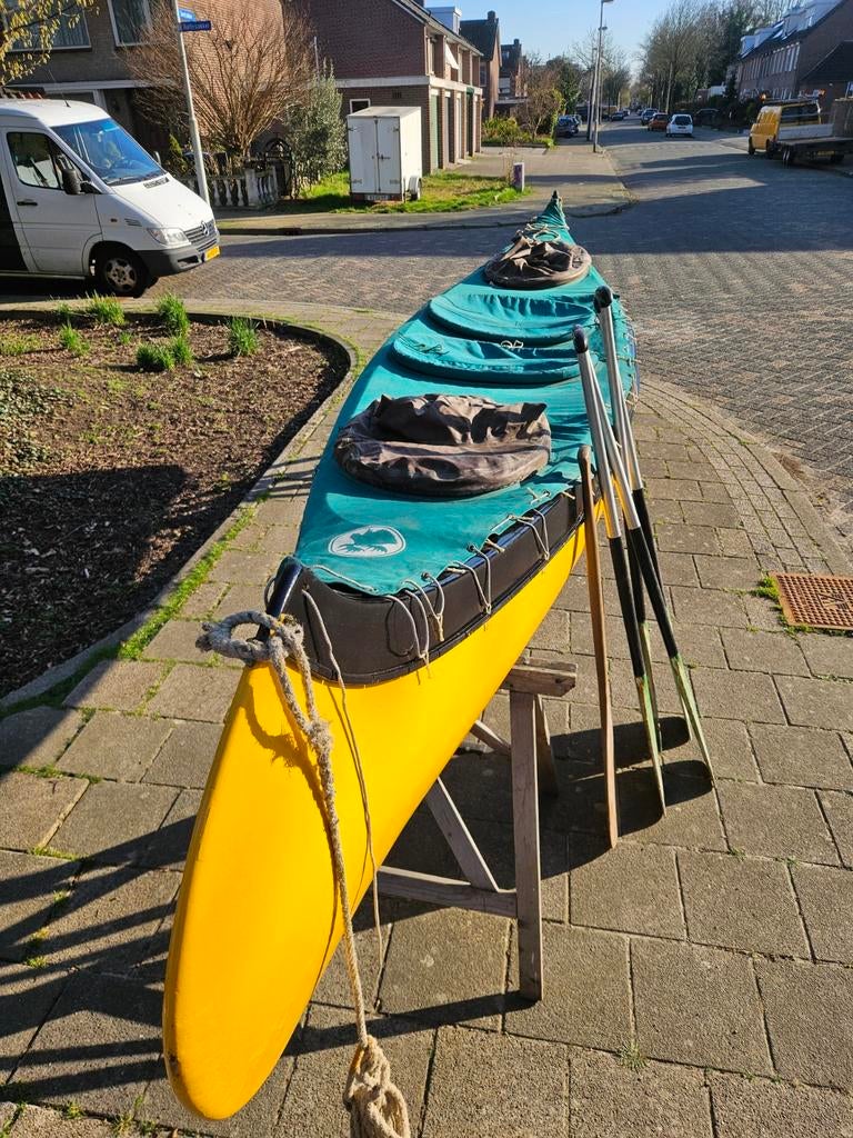 Gatz Kano - Canadese kano in goede staat, Watersport en Boten, Ophalen, Gebruikt, Met peddels, Twee personen