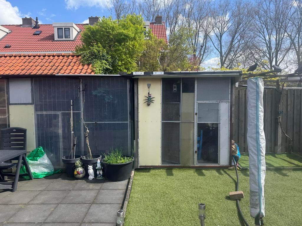 Gratis vogel voliere, Ophalen of Verzenden, Metaal, Volière