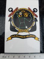 sticker z.k.k. maassluis ms rigel logo embleem schip leger, Verzenden, Zo goed als nieuw, Bedrijf of Vereniging