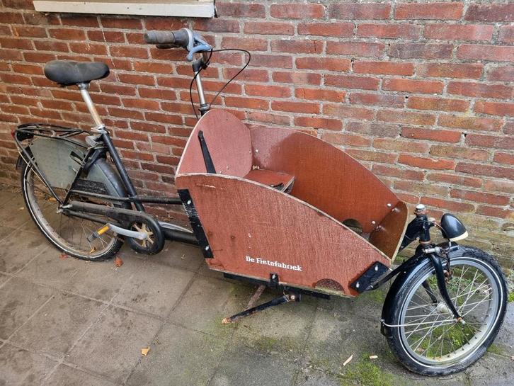 Bakfiets 'de Fietsfabriek', Fietsen en Brommers, Fietsen | Bakfietsen, Gebruikt, Fietsfabriek, 2 kinderen, Ophalen of Verzenden
