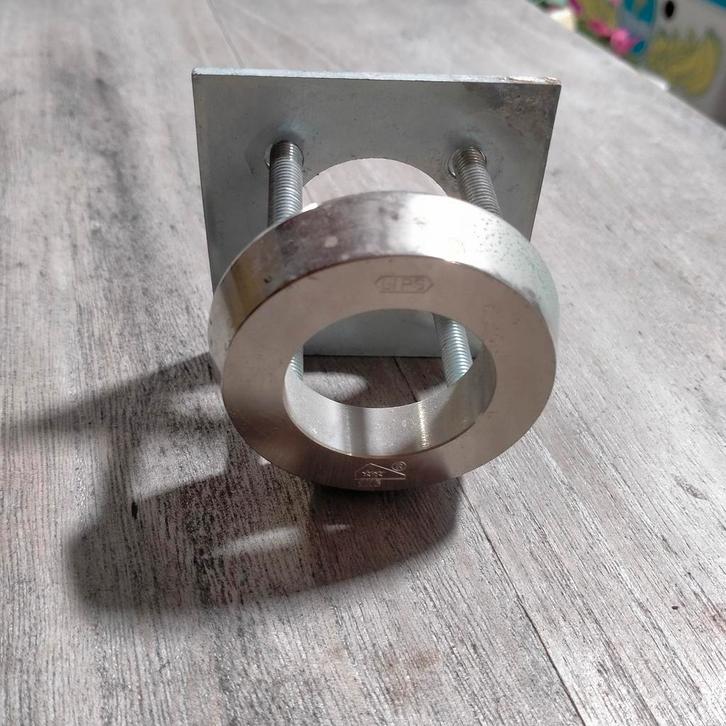 Veiligheidsrozet voor deurbeslag, Doe-het-zelf en Verbouw, Hang- en Sluitwerk, Gebruikt, Slot, Chroom, Ophalen of Verzenden