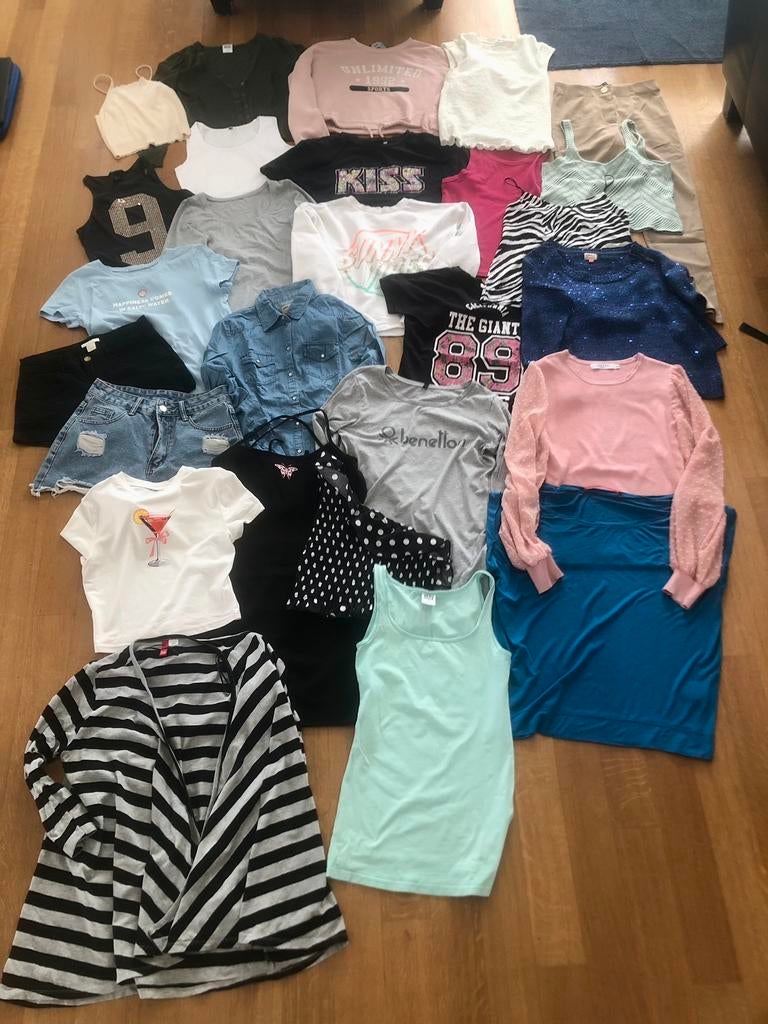 29x kleding voorjaar/zomer maat XS/S, Ophalen of Verzenden, Gedragen, Maat 34 (XS) of kleiner