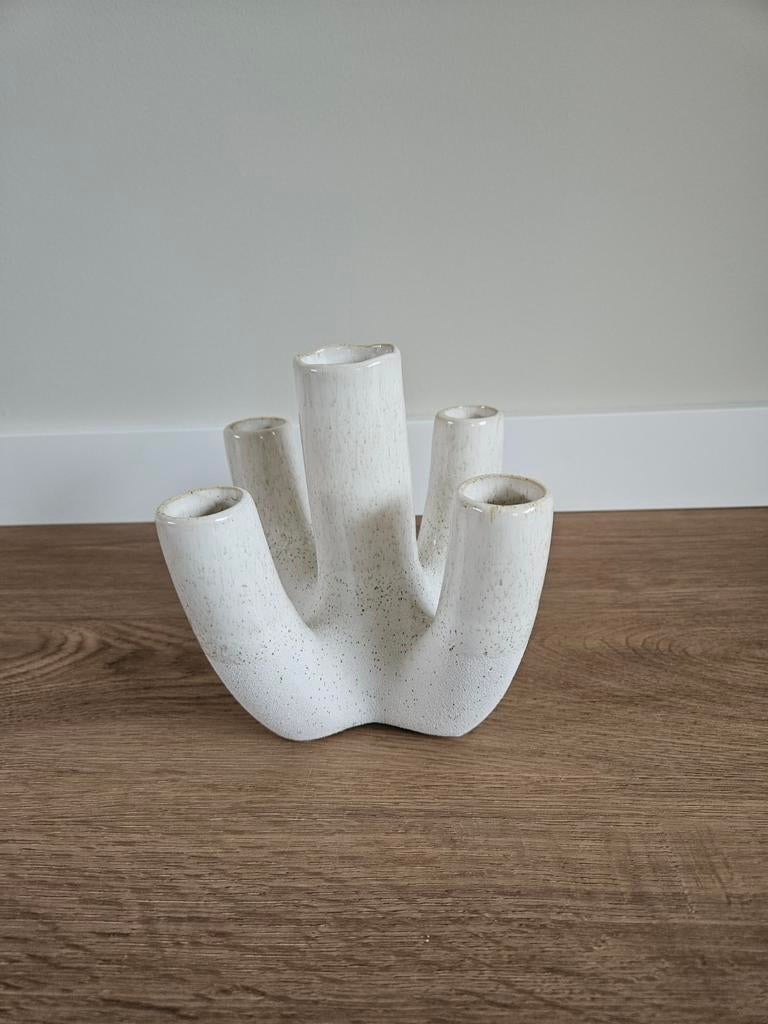 Tulpenvaas, Overige kleuren, Aardewerk of Porselein, Ophalen of Verzenden, Zo goed als nieuw