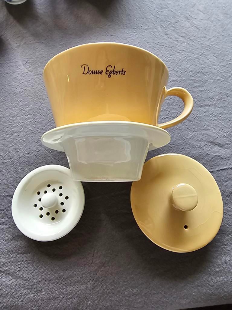 Onderdelen  van oude koffie kan, Ophalen of Verzenden, Gebruikt, Overige stijlen, Kop(pen) en/of Schotel(s)