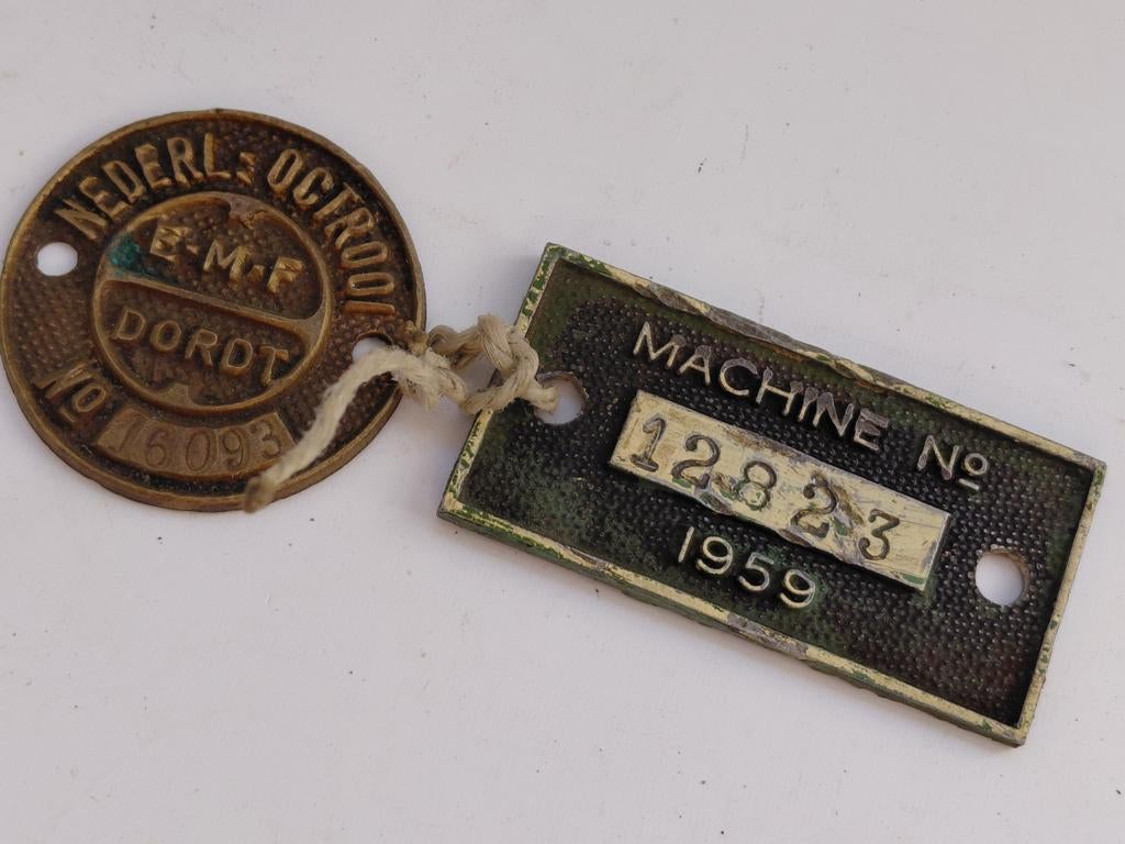 Bronzen plaatje EMF Dordt, Ophalen of Verzenden, Zo goed als nieuw, Overige onderwerpen