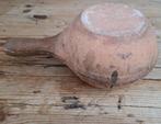Oude doorleefde terracotta braadpan , oven, Ophalen of Verzenden