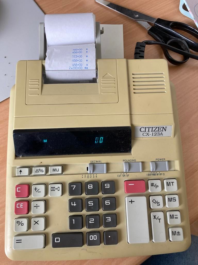 Citizen CX-123A rekenmachine, Ophalen of Verzenden, Gebruikt