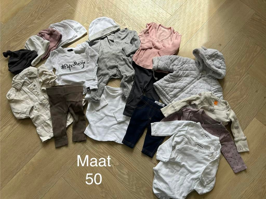 Babykleding + rompers maat 50, meisje, Ophalen of Verzenden, Zo goed als nieuw, Maat 50