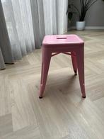 Metalen (bar)kruk roze 41x41x45 cm, Ophalen, Zo goed als nieuw, IJzer
